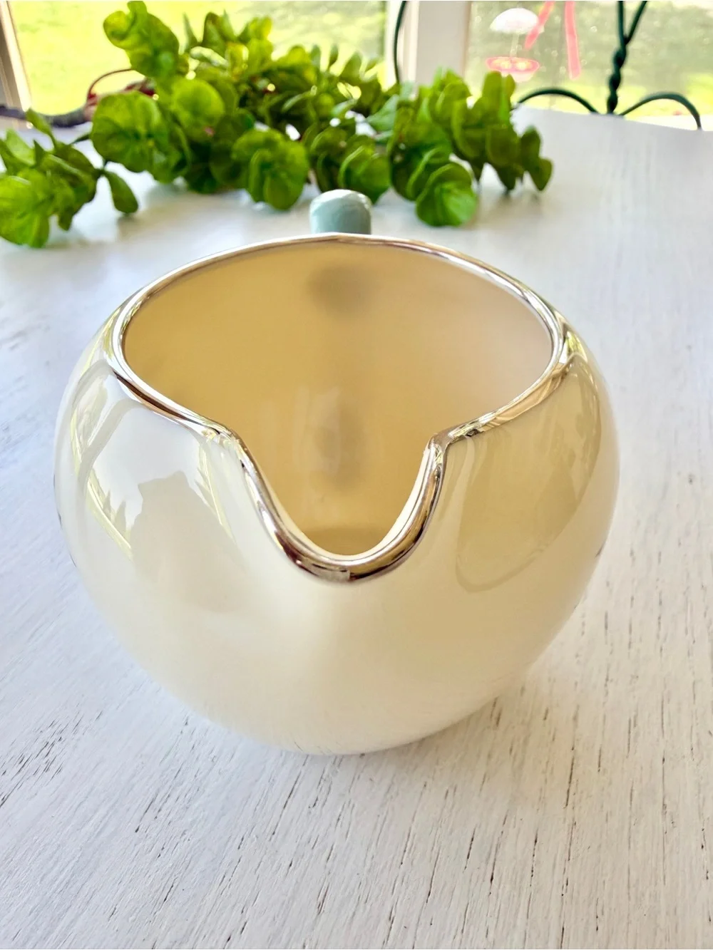VINTAGE, LENOX, “KINGSLEY”, FINE BONE CHINA, SUGAR BOWL WITH LID & CREAMER.